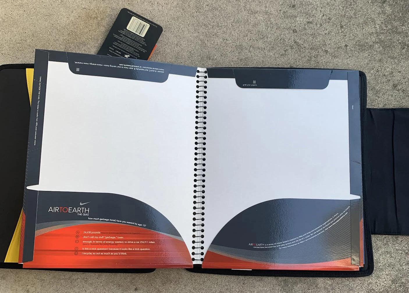 Vintage Nike x Mead Port Pac Binder NWT — RootsBK